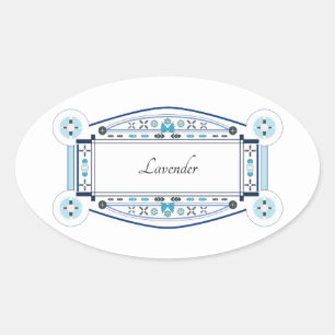 Lavanda do étrico de avec de autocolante