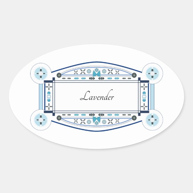 Lavanda do étrico de avec de autocolante (Frente)