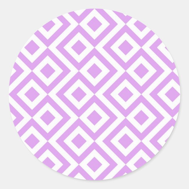 Lavanda e adesivos de padrão branco (Frente)