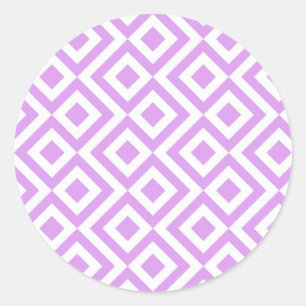Lavanda e adesivos de padrão branco
