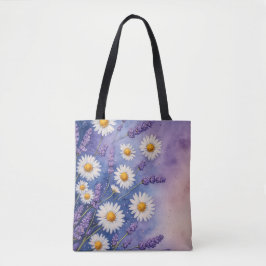 Lavanda e Blisa de Daisy Tote Bag