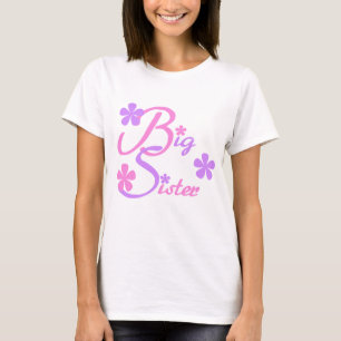 Lavanda e camiseta e presentes cor-de-rosa da irm