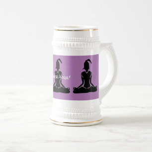 Lavanda e Caneca de cerveja Dourada - Caneca de ce