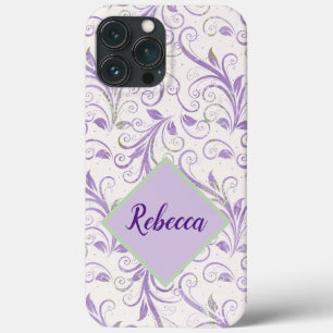 Lavanda e Capas de iphone Verde, personalizada