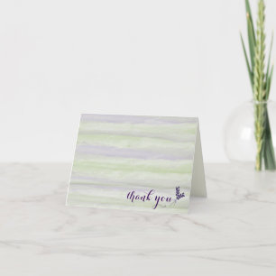 Lavanda e Cartões de agradecimentos de Casamento d