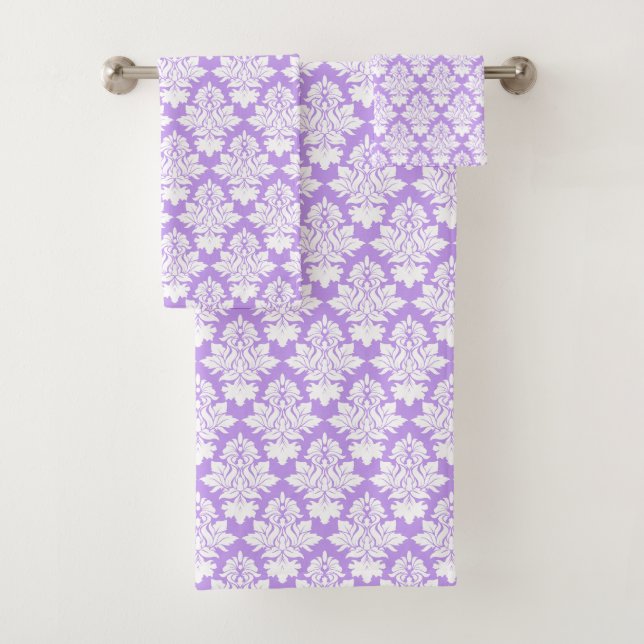 Lavanda e conjunto de toalhas do banho branco do D (Insitu)
