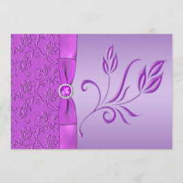 Lavanda e Convite para Casamento de Joias Roxas