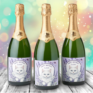 Lavanda Elegante e Aniversário de Gato