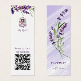 Lavanda elegante feita à mão com cartão de produto