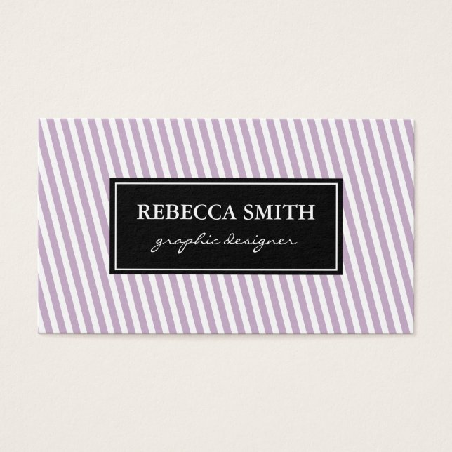 Lavanda Elegante - Stripes Brancas (Frente)