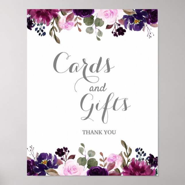 Lavanda Floral Boho Boho poster (Frente)