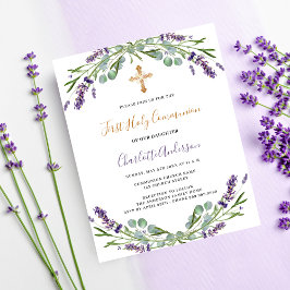 Lavanda floral orçamento Primeiro convite comunitá