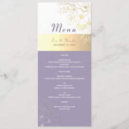 Lavanda Floral Wedding Menu