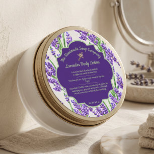 Lavanda Flores Sabão e Etiqueta de Cosméticos