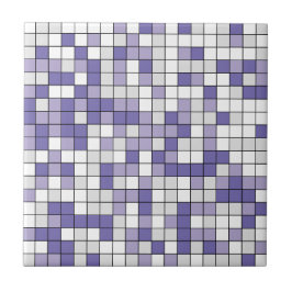 Lavanda Geométrica de Azulejo Periwinkle Modern