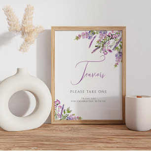 Lavanda Lilac favorece Poster