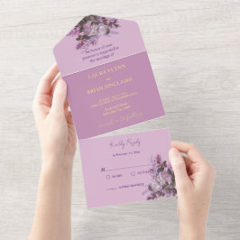 Lavanda,Lilases, Rosas, Casamento