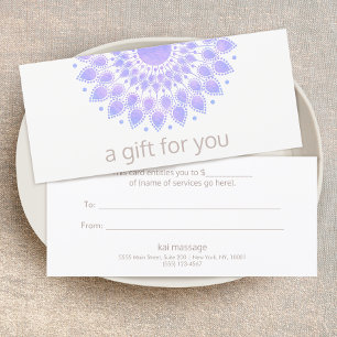 Lavanda Lotus Flower Natural Spa Gift Certificate