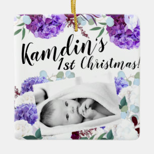 Lavanda Personalizada para Ornamento de Bebês Hibi