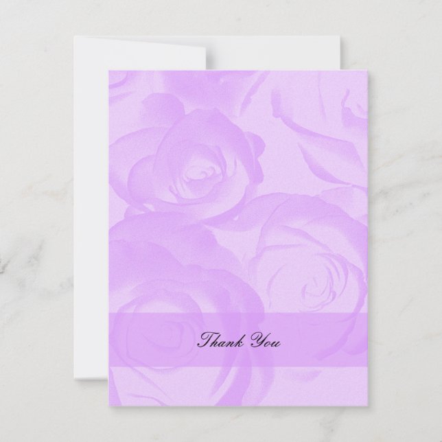 Lavanda Quinceanera Obrigado Convite (Frente)