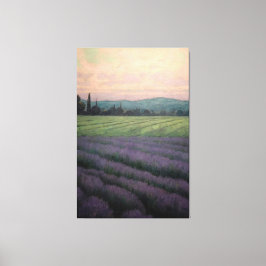 Lavanda Selvagem Vintage: Pintura a óleo na Canvas
