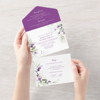 Lavanda Sprigs & Greenery Wedding