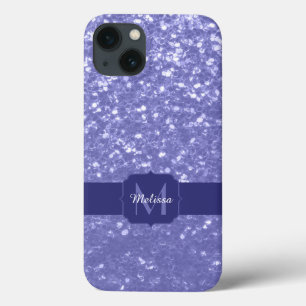 Lavanda violeta brilha brilho monograma
