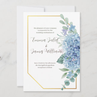 Lavanda Watercolor Lilacs Convite De Casamento