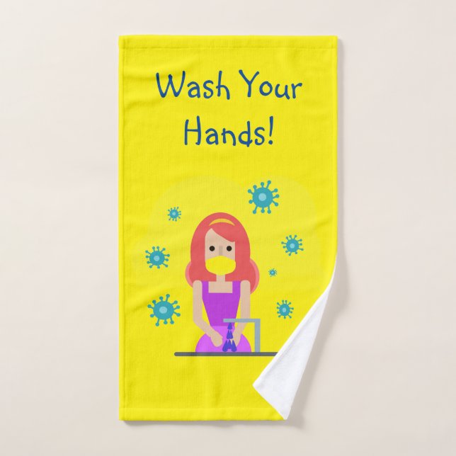 Lave a toalha de mão (Toalha de mão)