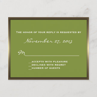 Lavish Camo Wedding RSVP