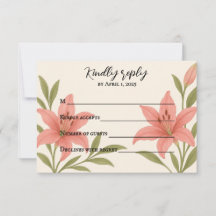 Lavish Lily RSVP Card