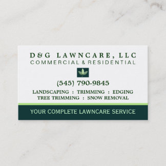 Lawncare ou ajardinar o cartão de visita quadrado