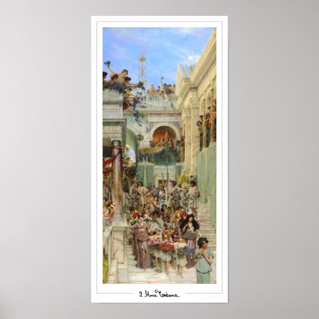 Lawrence Alma-Tadema Zedign Art Poster nº 15 (Frente)