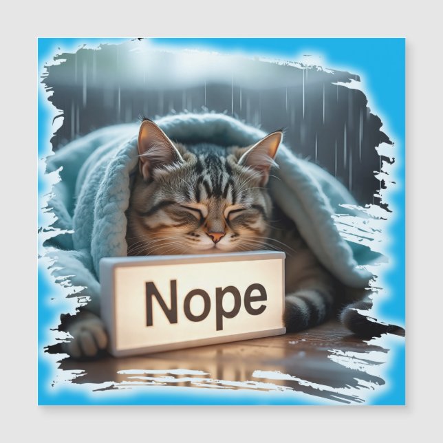 Lazy funny cat design (Frente)