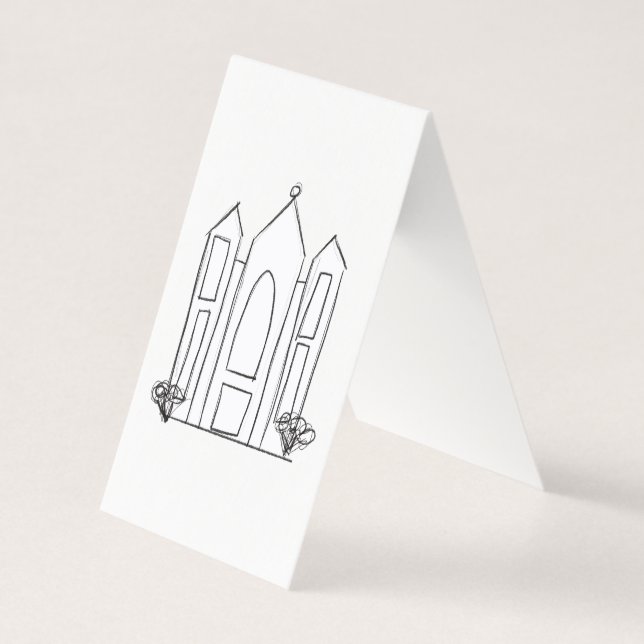 LDS Salt Lake City Temple simples mormon moderno (Frente)