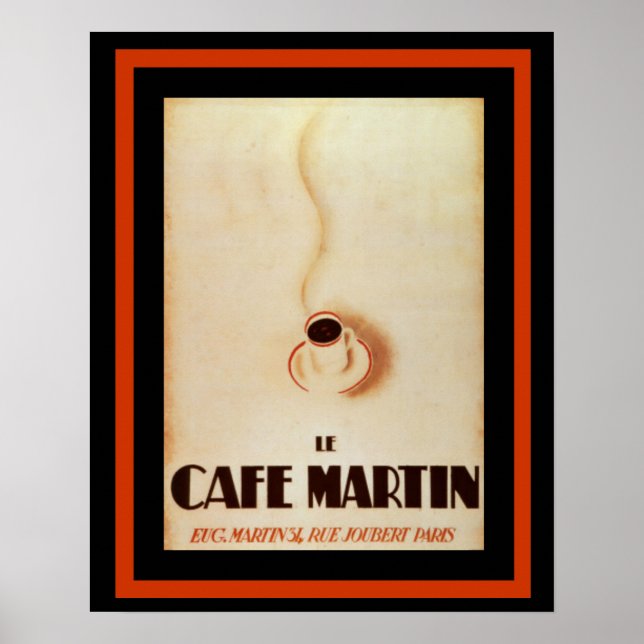 Le Cafe Martin 16 x 20 poster (Frente)