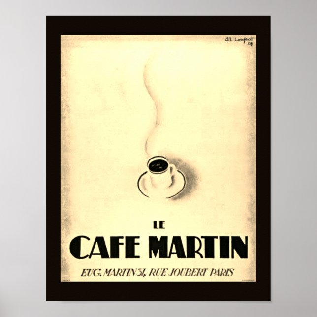 Le Cafe Martin Poster (Frente)