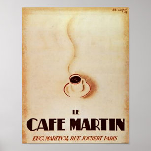 Le Cafe Martin Poster