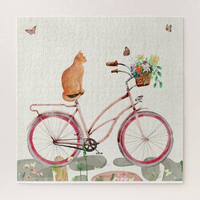 Le Chat à Vélo Quebra-cabeça (Vertical)