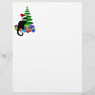 Le Chat Noir Santa Hat Natal