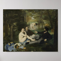 Le Déjeuner sur l’Herbe por Manet - Poster