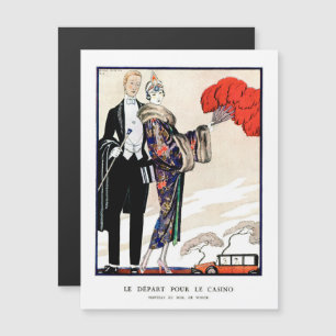 Le départ pour le casino por George Barbier