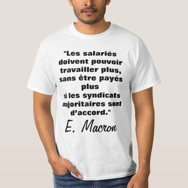 Le droit au Travail d'après E. M. - t-shirt (Frente)