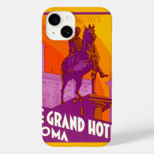 Le Grand Hotel Roma Estátua, Itália, Viagem Vintag