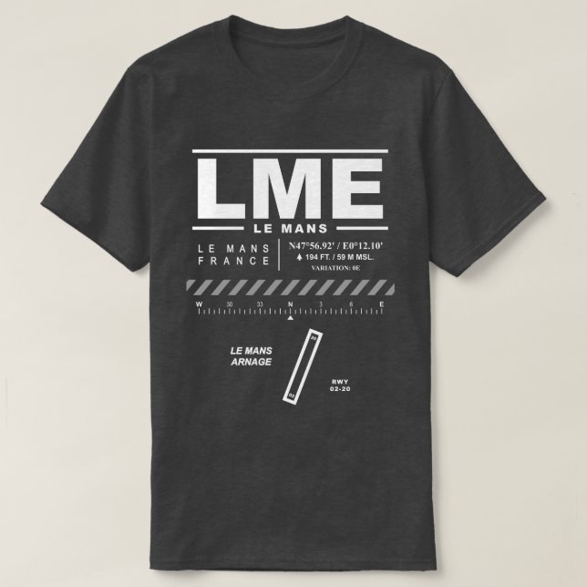 Le Mans Array Airport LME T-Shirt (Frente do Design)