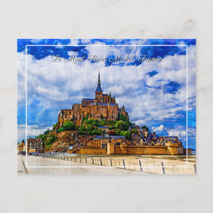 Le Mont Santo Michel, França Cartão postal