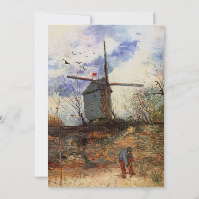 Le Moulin de la Galette por Vincent van Gogh (Frente)