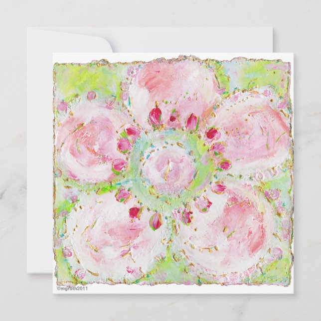 "le printempt" Convite para chá (Frente)