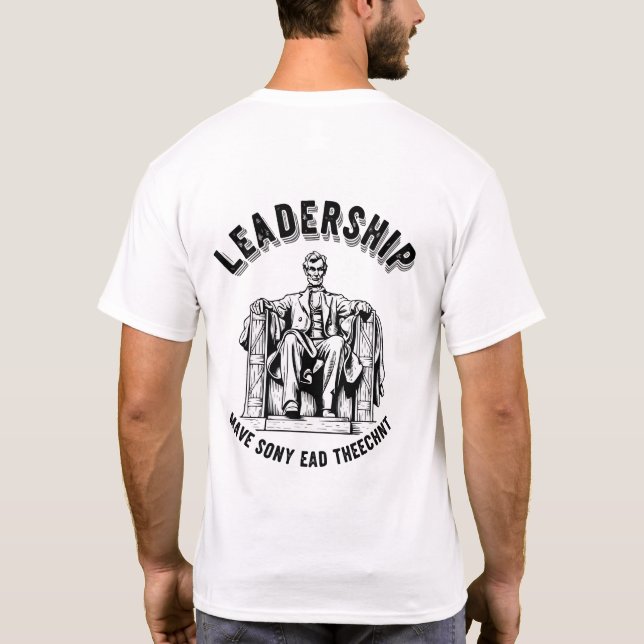 Leadership in USA Presidents T-Shirt – Patriotic A (Verso)