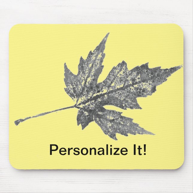 Leaf Nature Impressão Mousepad (Frente)